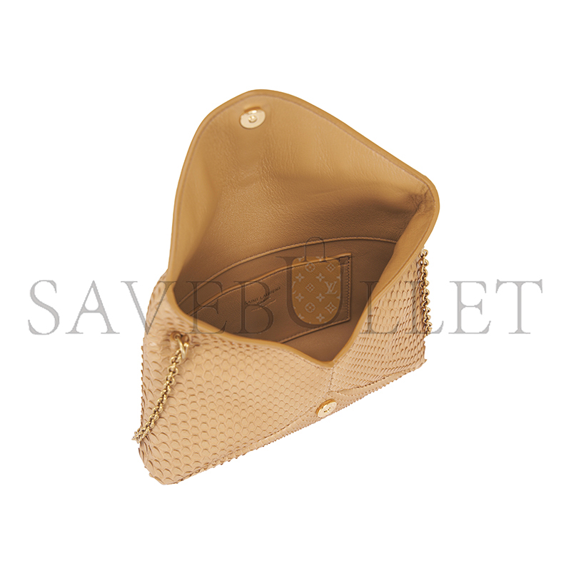 YSL CASSANDRE TEXTURED LEATHER CHAIN POUCH 819271 (19*12*3cm)